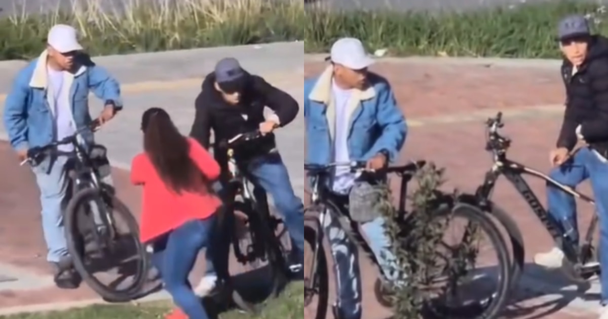 Dois homens chicotearam os habitantes sudoeste dos Bogotá, publicam vídeos em redes para ajudar sua identificação Dois homens chicotearam os habitantes sudoeste dos Bogotá, publicam vídeos em redes para ajudar sua identificação