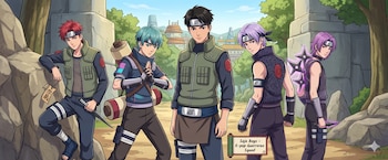 La recreación simula varios detalles del anime de Naruto pero mantiene rasgos de la apariencia original. (Foto: Gemini)