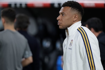 El delantero francés del Real Madrid Kylian Mbappé. EFE/Juanjo Martín