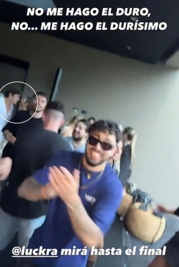 Colapinto fue a la fiesta