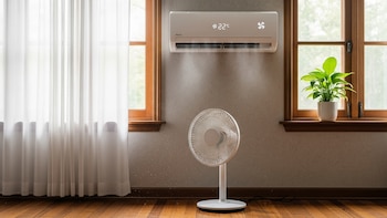 El truco inesperado que recomiendan los expertos para reducir el consumo energético: enciende el aire acondicionado y el ventilador a la vez