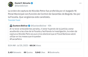 Daniel Briceño le respondió a