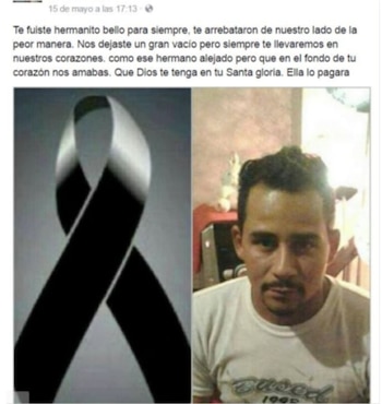 Varios mensajes en redes sociales recordaron el crimen de Francisco - crédito red social Facebook