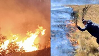 No intentes apagar el fuego