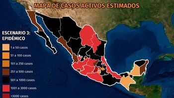Mapa del coronavirus en México