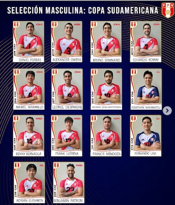 Lista de convocados de Perú para la Copa Sudamericana de Vóley Masculino 2026.