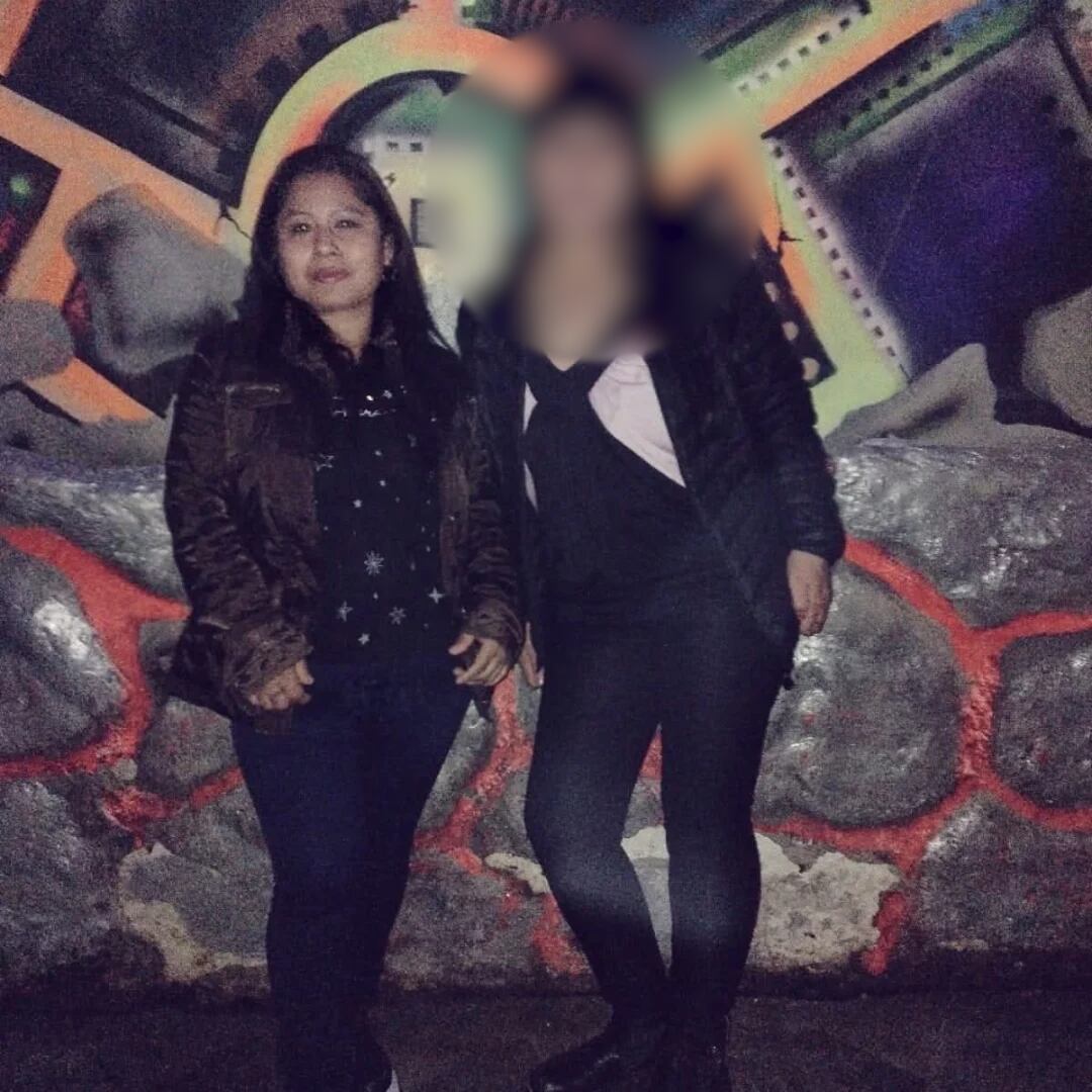 La víctima también compartió fotos con una amiga