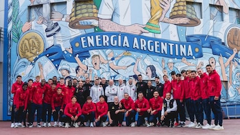 El plantel del Perugia, en