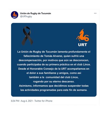 Muerte Liceo Rugby Club