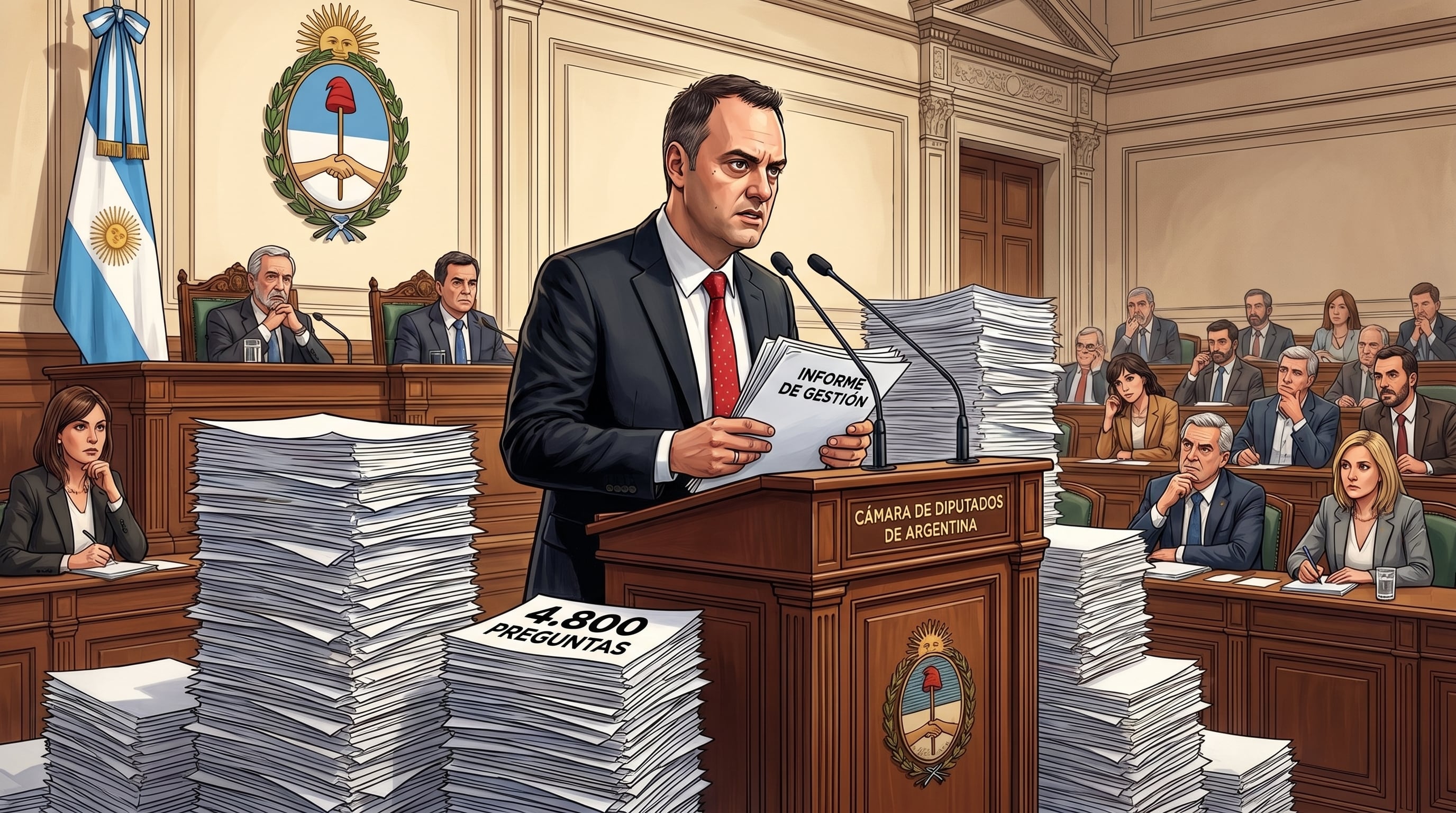 Manuel Adorni da su primer informe de gestión en Diputados: hora y claves