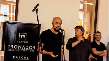 Abel Pintos y el director