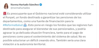 Norma Hurtado, senadora del Partido