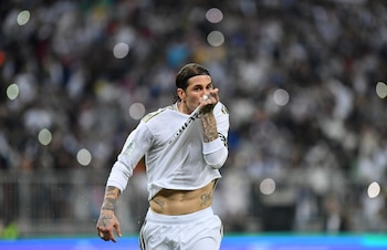Sergio Ramos tras marcar el