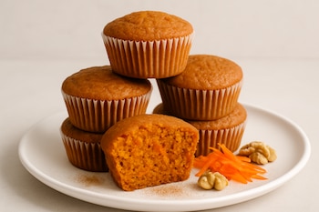 Las magdalenas de zanahoria se