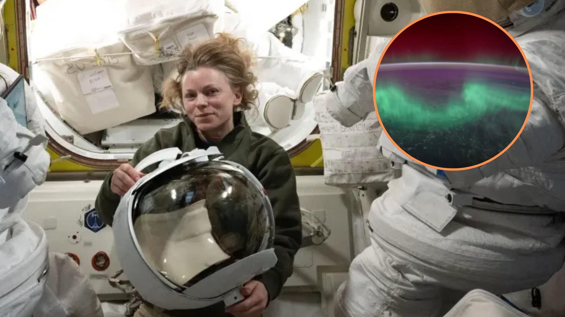 La asombrosa aurora boreal captada por una astronauta de la Nasa desde la Estación Espacial Internacional sorprende al mundo