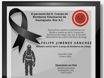 Un bombero que acudió a