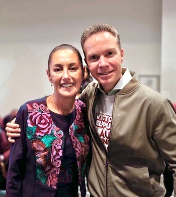 Manuel Velasco y Claudia Sheinbaum.