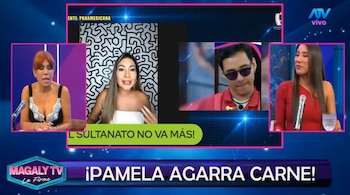 Samahara Lobatón le responde a Pamela López tras burlas sobre su permanencia en ‘El sultanato’ y ‘La prisión’. Captura: Magaly TV La Firme.