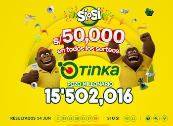 Conoce los resultados de La Tinka y revisa si te llevaste el pozo millonario este 14 de junio. Captura: América TV.