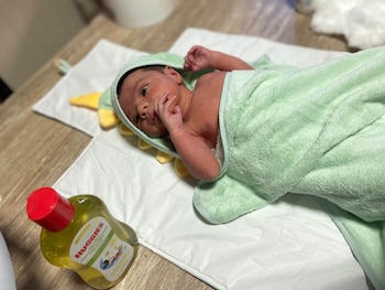 Tadeo Ledesma, en una foto posteada por su mamá horas antes de su muerte
