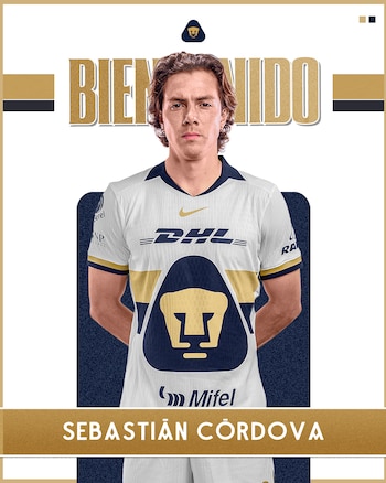 Sebastián Córdova es el nuevo jugador de Pumas para el Apertura 2026 (Pumas MX)