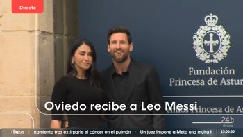 Oviedo recibe a Messi y Antonella Roccuzzo entre gaitas y aplausos para los Premios Princesa de Asturias 2026