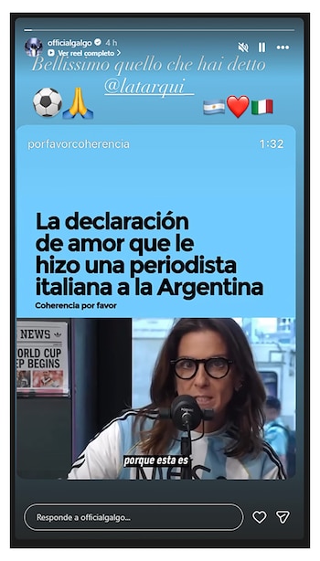Ezequiel Schelotto destacó las palabras de la periodista