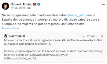 El tuit de Rubiño.