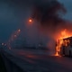 Incendio destruyó totalmente un bus