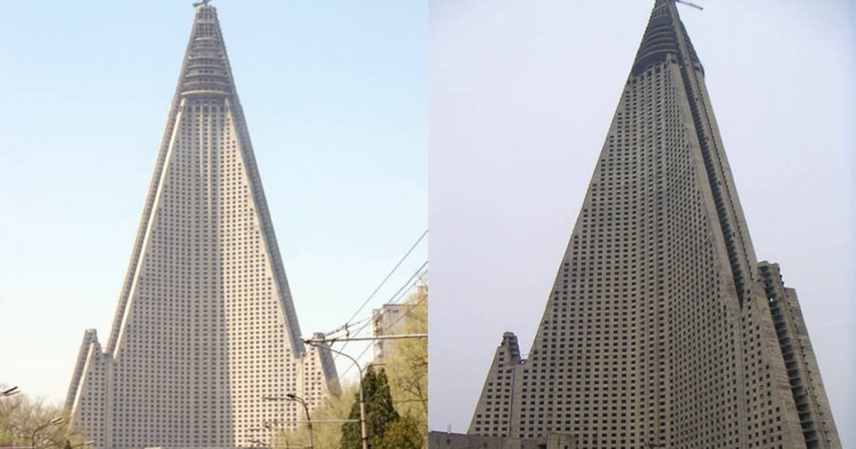El Ryugyong Hotel, el "peor edificio del mundo" que nunca se terminó en Corea del Norte
