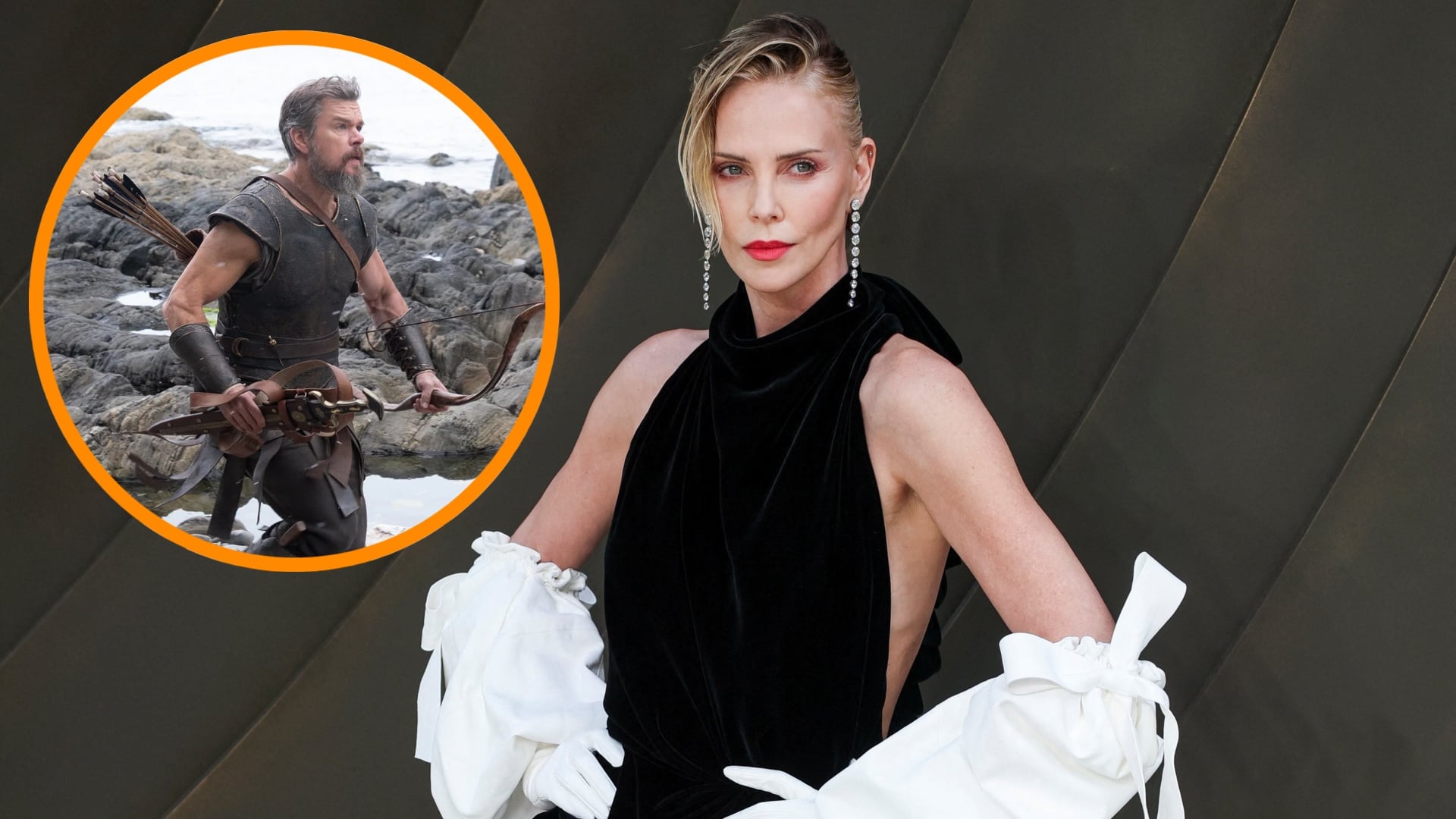 Charlize Theron admite que no podía dejar de mirar el cuerpo de Matt Damon en ‘La Odisea’