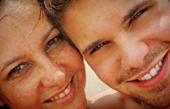 Locho Loccisano y su mamá