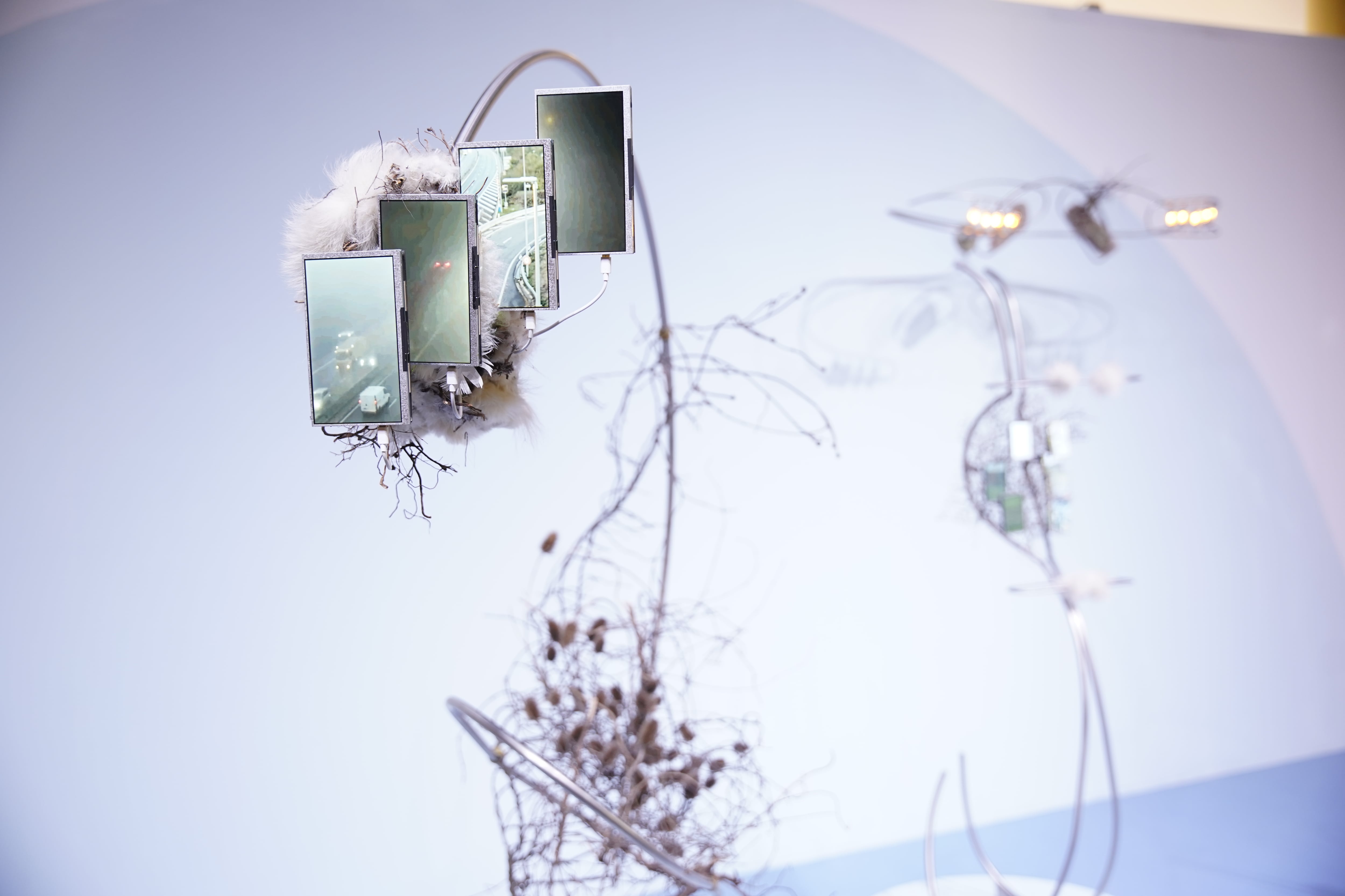 Detalle de la obra de Eva Moro Cafiero, en Espacio Andreani (RSFotos)