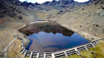 Vista aérea del estanque “La