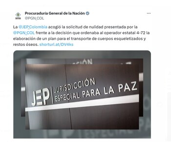 La Procuraduría solicitó la nulidad