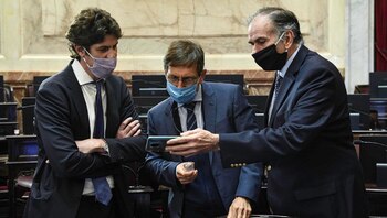 Martín Lousteau, Luis Naidenoff y