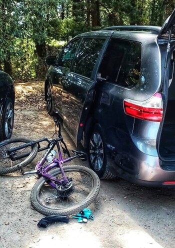 La bicicleta de la víctima