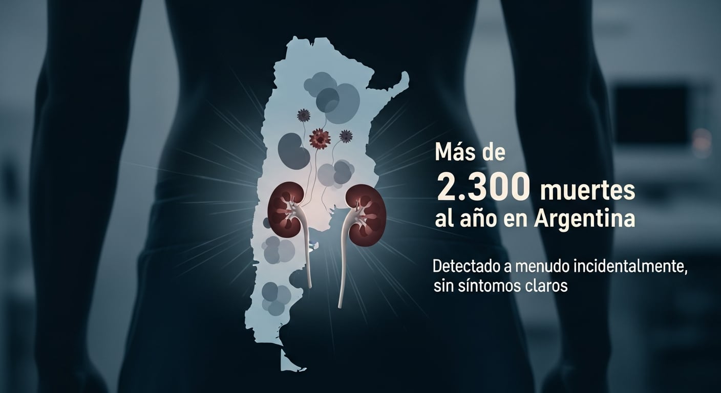 El cáncer de riñón causa más de 2.300 muertes al año en Argentina y suele detectarse de manera incidental, sin síntomas iniciales claros. (Imagen Ilustrativa Infobae)