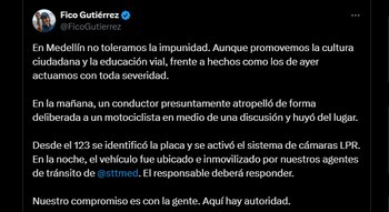 Pronunciamiento oficial del alcalde de