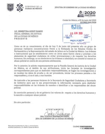 Claudia Sheinbaum, abuso policial