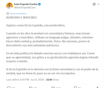 - crédito @IvanCepedaCast/X