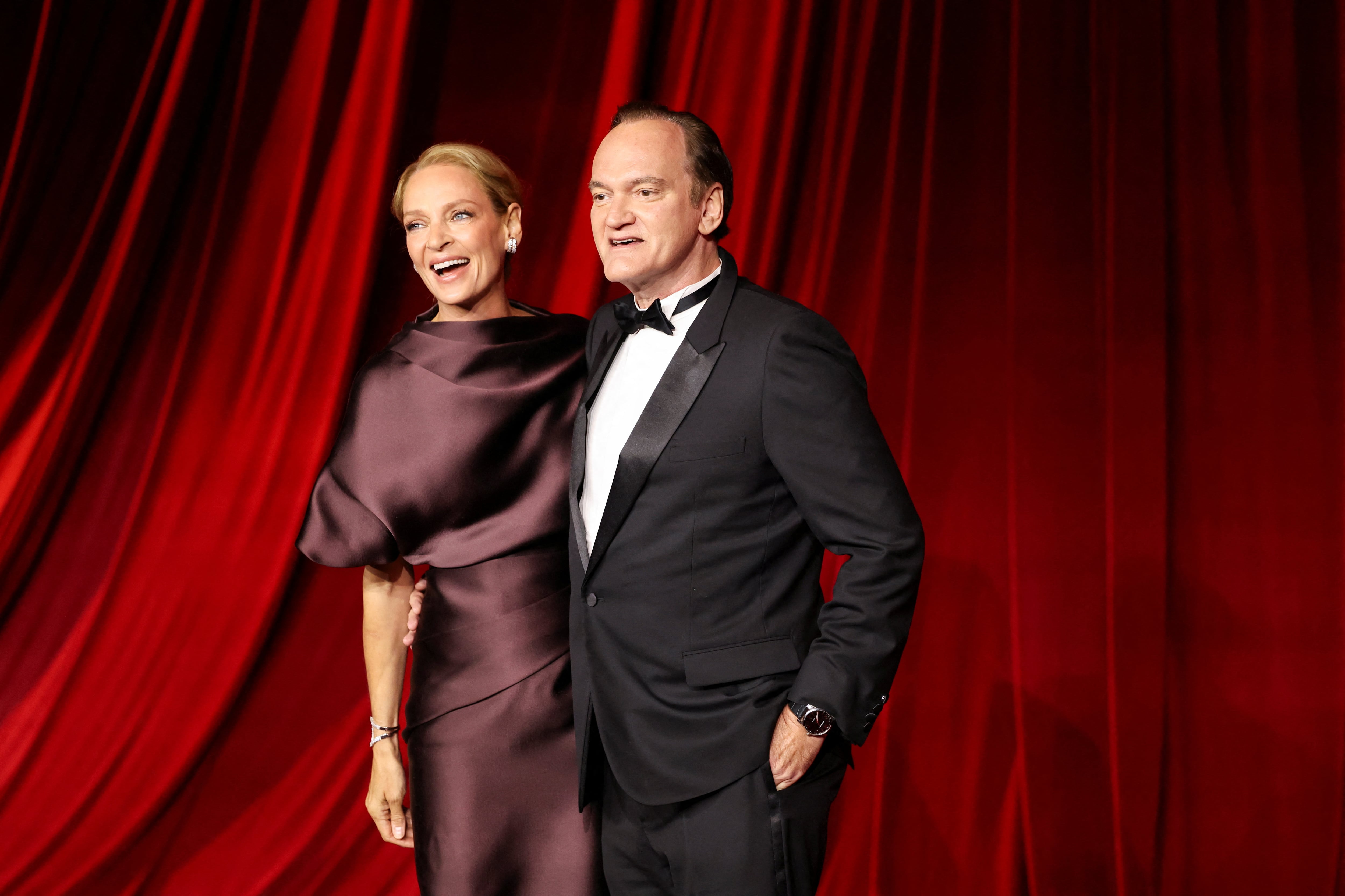 Uma Thurman y Quentin Tarantino tuvieron roces unos años después del accidente, pero luego su amistad se reconstruyó (REUTERS/Mario Anzuoni)