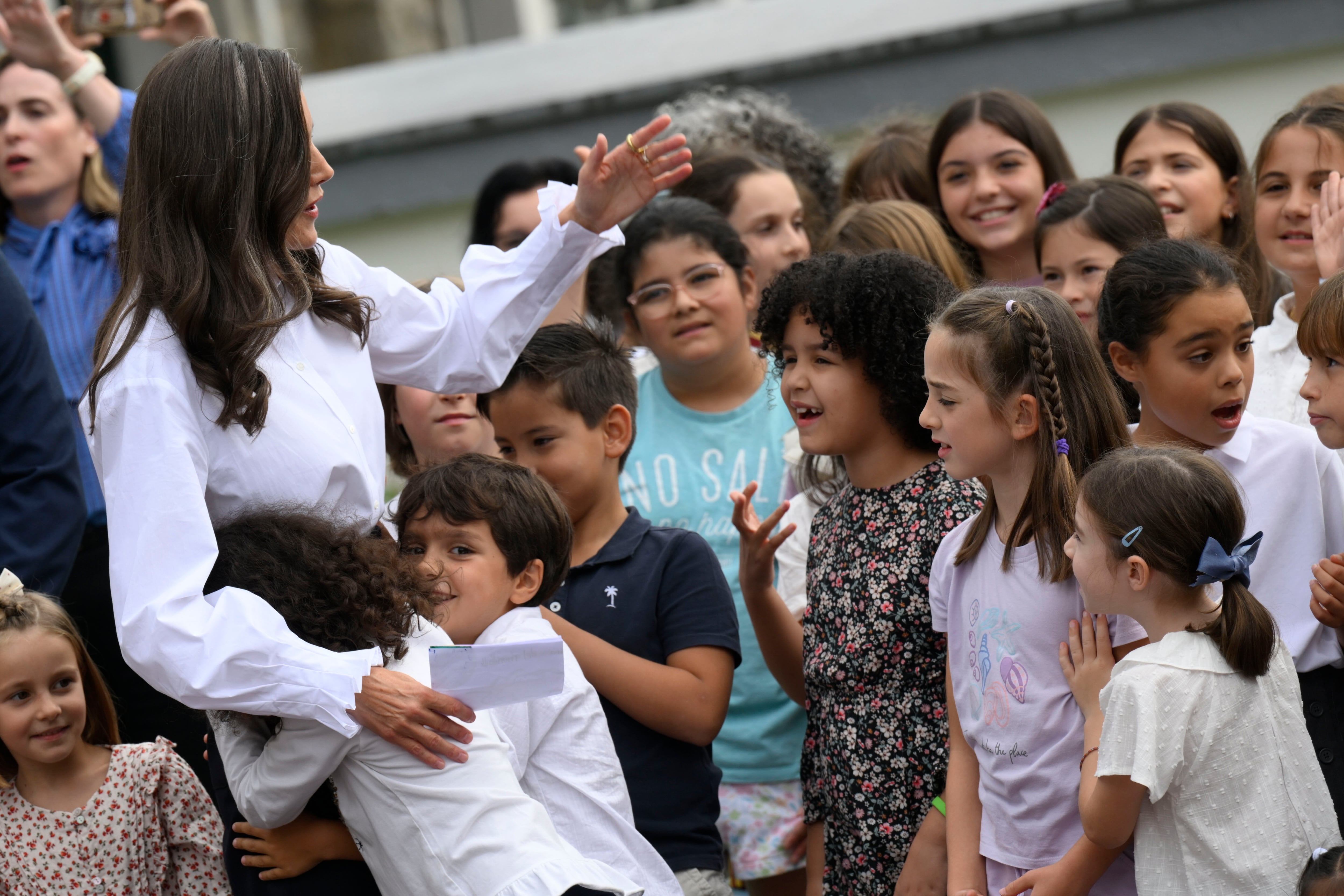 La reina Letizia regresa a su antiguo colegio en Oviedo (EFE)
