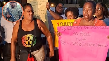 Madres se acampan frente al Congreso para exigir la repatriación de dominicanos reclutados en Rusia