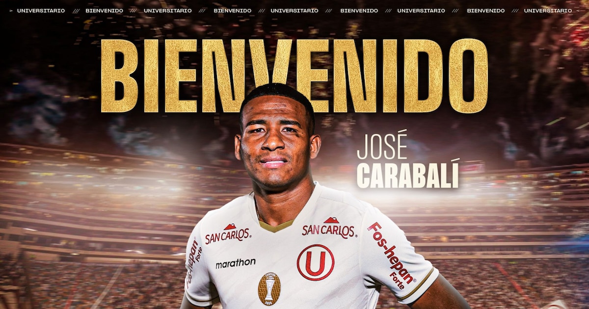 Universitario de Deportes anuncia la incorporación de José Carabalí como su sexto refuerzo