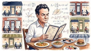 Descifraron un manuscrito inédito de un Premio Nobel de Física: la fórmula para decidir si probar una comida nueva o pedir un plato ya conocido