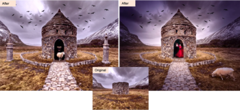 El programa de edición añade