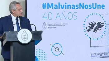 Alberto Fernández dio un discurso