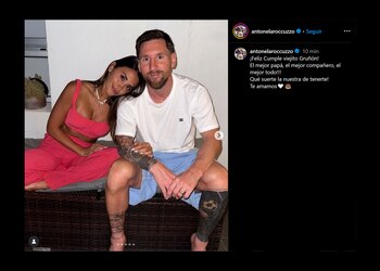 El posteo de Anto Roccuzzo