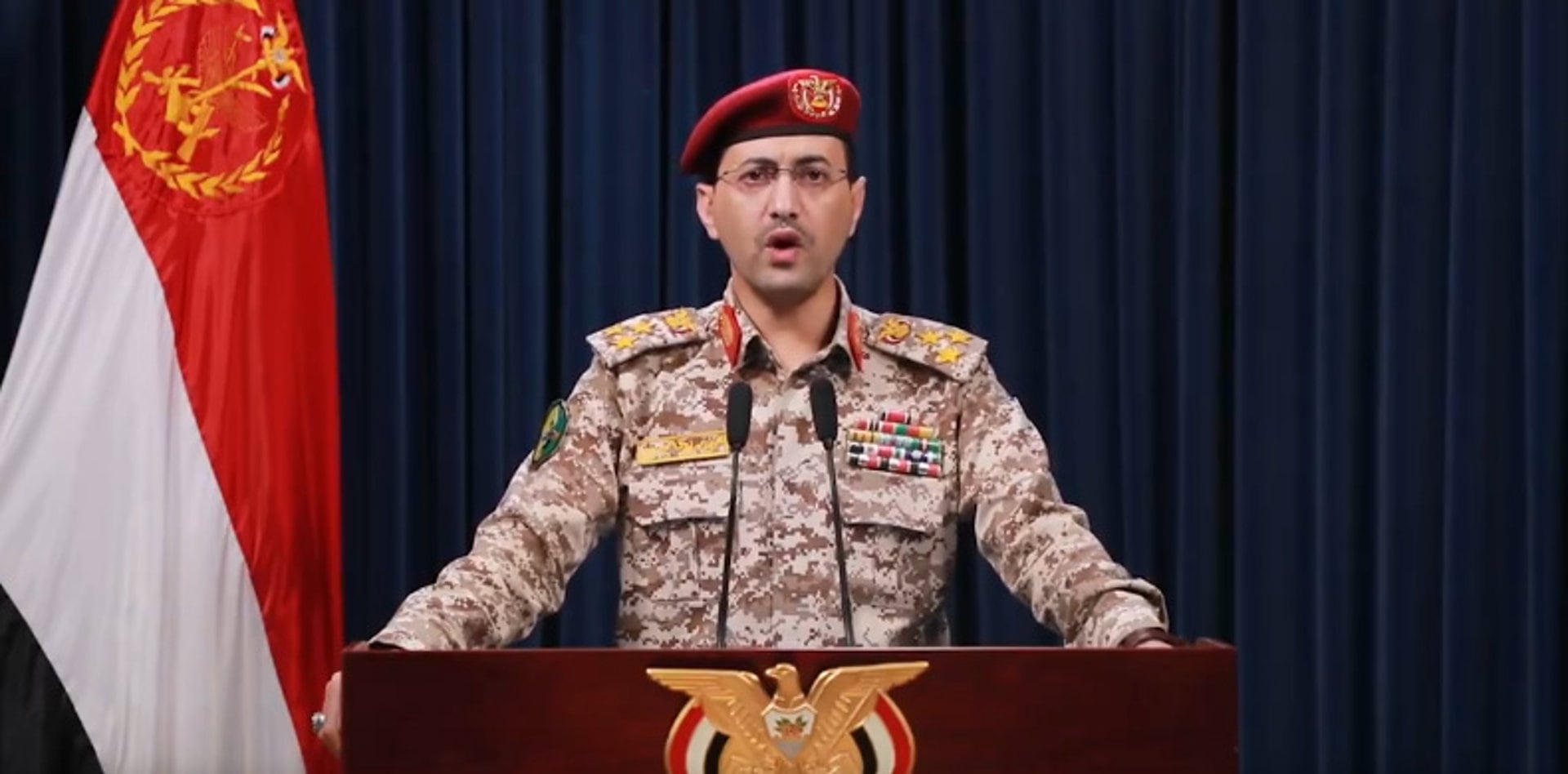 07/04/2024 El portavoz militar de los rebeldes hutíes de Yemen, Yahya Sari
POLITICA ORIENTE PRÓXIMO ASIA YEMEN INTERNACIONAL
FUERZAS REBELDES DE YEMEN / X